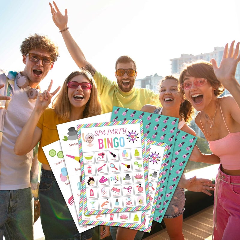 OZTEMETY Spa Bingo Card Game for Adults - 24 Players Sleepover Party Supplies, Favors & Decorations - Image 4
